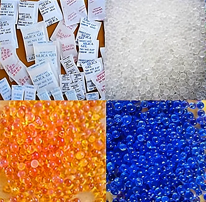 Billes de gel de silice indicateur pour absorber l'humidité du filament