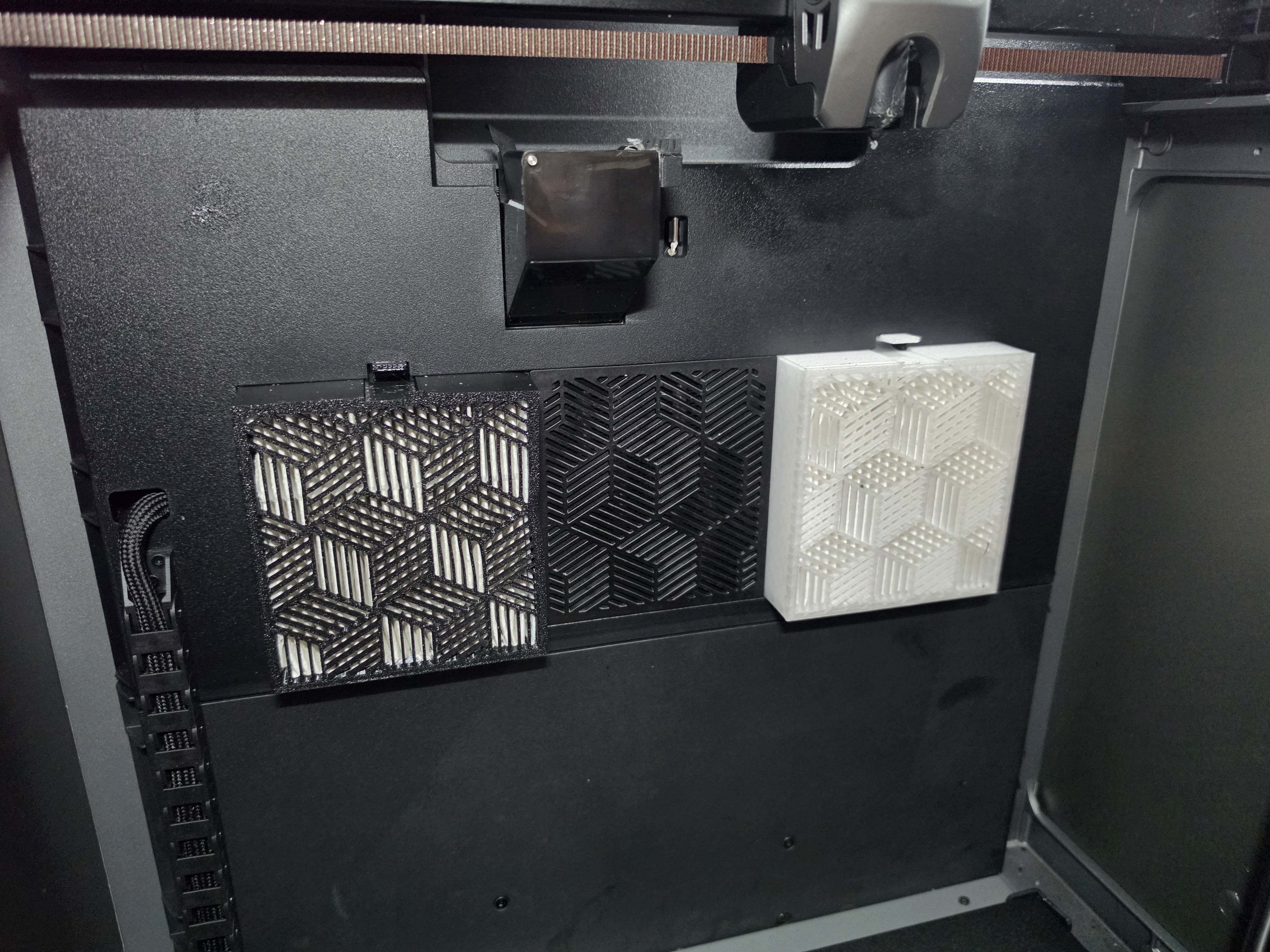 Additional HEPA filters installed on the Creality K2 Plus